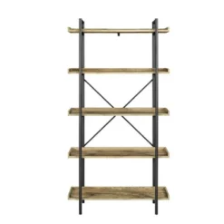 68" 5 Tray Shelf Urban Pipe X Back Bookshelf - Saracina Home -Quality Furniture Store GUEST 2cbd23e1 fd4e 4f90 8501 19a0b1d03ecd