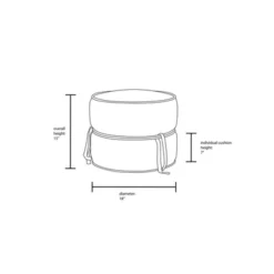 Olivia Round Pouf Rust - Opalhouse™ Designed With Jungalow™ -Quality Furniture Store GUEST 2dec2442 055a 49e6 a91f e3a92174e078