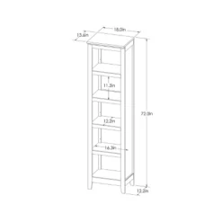 72" Carson Narrow Bookcase - Threshold -Quality Furniture Store GUEST 2f5b1add e3dc 46cd a227 07b43a380bc4