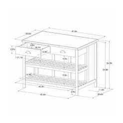 Wood Kitchen Island Table With Storage Black/Natural - Hearth & Hand™ With Magnolia -Quality Furniture Store GUEST 2fa25cb1 7714 4f9d 981c 1da4f9561601