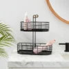 2 Tier Divided Wire Basket With Wood Handle Black - Brightroom™ 1 2 Tier Divided Wire Basket With Wood Handle Black - Brightroom™ -Quality Furniture Store GUEST 3070ab8f 7d9d 407e 901a fba4283d4f88
