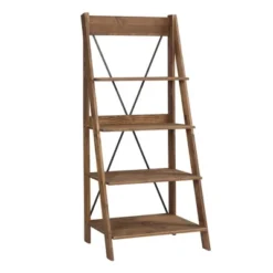 68.25" Boho 4 Tier Solid Wood Ladder Bookshelf Plant Stand - Saracina Home -Quality Furniture Store GUEST 3285c2ba 734f 4328 bac7 0ca33e71dd0d