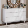 Mid-Century Modern Groove Wood 6 Drawer Dresser - Saracina Home 1 Mid-Century Modern Groove Wood 6 Drawer Dresser - Saracina Home -Quality Furniture Store GUEST 33d3dfa0 9d51 4006 9c57 eac76d57abaf