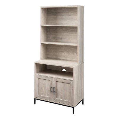 64.12" Orin Modern 2 Door Bookshelf Hutch - Saracina Home 8 64.12" Orin Modern 2 Door Bookshelf Hutch - Saracina Home - Image 6
