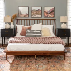 Boho Solid Wood Spindle Platform Bed - Saracina Home 29 Boho Solid Wood Spindle Platform Bed - Saracina Home -Quality Furniture Store GUEST 34e37aae 945b 4e1c b588 d216ba7b0bcd