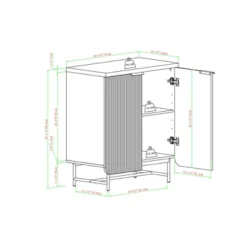 Modern 2 Door Reeded Accent Cabinet - Saracina Home 21 Modern 2 Door Reeded Accent Cabinet - Saracina Home -Quality Furniture Store GUEST 3574aac0 7ffb 495c 828c c308272b10ed