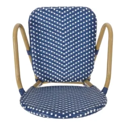 Paul 3pc Outdoor Aluminum French Bistro Set - Dark Teal/White/Bamboo - Christopher Knight Home -Quality Furniture Store GUEST 38ca48cc fd70 4a5d 8249 f856c8175143