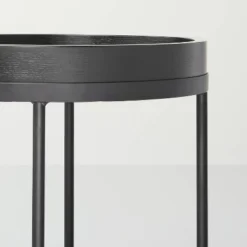 Wood & Metal Accent Side Table - Black - Hearth & Hand™ With Magnolia 15 Wood & Metal Accent Side Table - Black - Hearth & Hand™ With Magnolia -Quality Furniture Store GUEST 398b9ac5 fc9a 467a 9b32 9468b6a80411