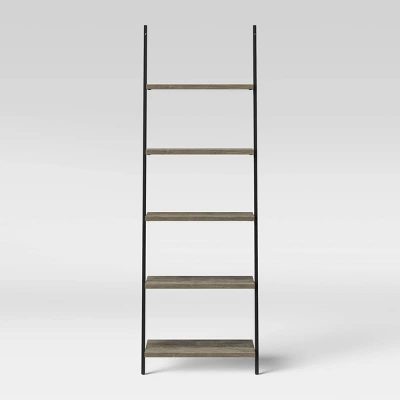 72" Loring 5 Shelf Leaning Bookshelf - Threshold™ 10 72" Loring 5 Shelf Leaning Bookshelf - Threshold™ - Image 8