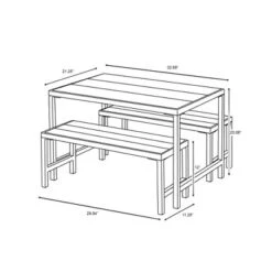 3pc Kids' Metal Outdoor Table Set - Dark Gray - Hearth & Hand™ With Magnolia -Quality Furniture Store GUEST 3b362172 1f8b 45d0 ad76 10781f31a5d5