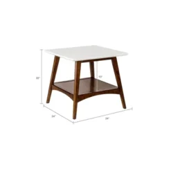 Avenu End Table - Off White/Pecan -Quality Furniture Store GUEST 3cc2ec24 ab39 431b 815f f9c1f472e110