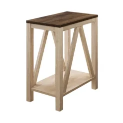 Taylen A Frame Farmhouse Open Storage Side Table - Saracina Home -Quality Furniture Store GUEST 3df789ae 3a0b 4805 a0b3 5cbdbb3d034b