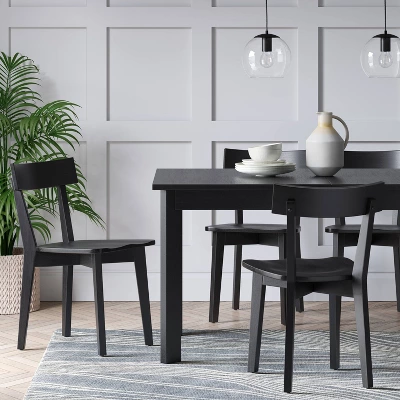 Set Of 2 Bombelli Modern Dining Chair Black - Threshold™ 3 Set Of 2 Bombelli Modern Dining Chair Black - Threshold™