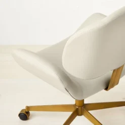 Mahonia Faux Leather Office Chair Cream/Aged Brass - Opalhouse™ Designed With Jungalow™ 11 Mahonia Faux Leather Office Chair Cream/Aged Brass - Opalhouse™ Designed With Jungalow™ -Quality Furniture Store GUEST 3f7c3942 9986 4909 9772 5880d96ce1e9