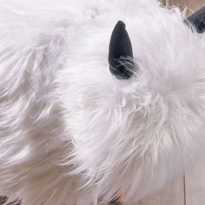 Levi Furry Yak Ottoman - Christopher Knight Home 4 Levi Furry Yak Ottoman - Christopher Knight Home - Image 2