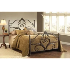 Newton Bed With Rails - Antique Brown (Queen) - Hillsdale Furniture 8 Newton Bed With Rails - Antique Brown (Queen) - Hillsdale Furniture -Quality Furniture Store GUEST 42683562 566a 402f bbe1 9e1a3b9bffcb