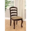 Set Of 2 Danburn Floral Accented Ladder Back Side Chair Dark Walnut - HOMES: Inside + Out -Quality Furniture Store GUEST 4326f7da 162e 4bc2 9831 f287ee663794