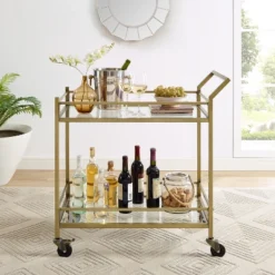 Aimee Bar Cart - Crosley -Quality Furniture Store GUEST 441e9ff8 e5d7 441c 9940 5a836aee386a