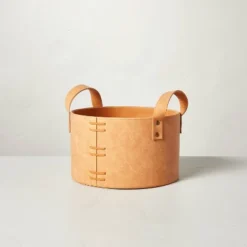 Faux Leather Storage Bin Camel Brown - Hearth & Hand™ With Magnolia 11 Faux Leather Storage Bin Camel Brown - Hearth & Hand™ With Magnolia -Quality Furniture Store GUEST 44d96e68 729c 45be 9c1d 095880db7830