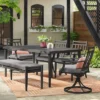 2pc Fairmont Stationary Outdoor Patio Dining Chairs Arm Chairs Black - Threshold™ 1 2pc Fairmont Stationary Outdoor Patio Dining Chairs Arm Chairs Black - Threshold™ -Quality Furniture Store GUEST 464fb60b 713d 474f af89 5d5aa851ba98