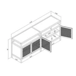 Springville Caned Door TV Stand - Threshold™ Designed With Studio McGee -Quality Furniture Store GUEST 4767db1b 9dbf 4d97 9af5 725f225f4811