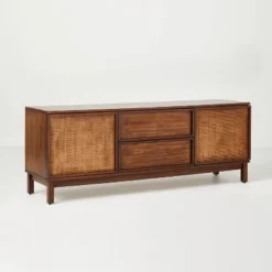 Wood & Cane Transitional Media Console - Hearth & Hand™ With Magnolia 19 Wood & Cane Transitional Media Console - Hearth & Hand™ With Magnolia -Quality Furniture Store GUEST 47d6512c 9c87 4cf2 85dc dc4e4150645a
