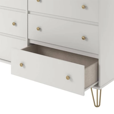 6 Drawer Finley Dresser White - Novogratz 10 6 Drawer Finley Dresser White - Novogratz - Image 8