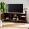 2 Door Mid-Century Modern Wood Storage TV Stand For TVs Up To 80" - Saracina Home -Quality Furniture Store GUEST 483698e6 5ac0 4765 b2c6 06165d910486