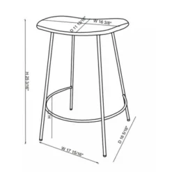 Clarkston Metal Counter Height Barstool With Upholstered Seat - Threshold™ Designed With Studio McGee -Quality Furniture Store GUEST 4885107a 6772 41f5 9ad6 fc0ad1308044