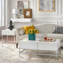 Lewis Modern Sofa Table White - Buylateral -Quality Furniture Store GUEST 498be4d2 5f78 483e 99dd 99a647647d90