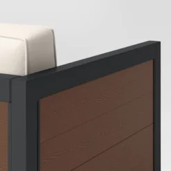 Bryant 2pc Faux Wood Patio Loveseat & Coffee Table - Gray/Natural - Threshold™ -Quality Furniture Store GUEST 4b3c6964 0f23 4bf8 899e c9fc36e30d43