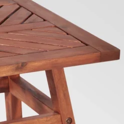 Slatted Chevron Acacia Wood Patio Side Table - Saracina Home 12 Slatted Chevron Acacia Wood Patio Side Table - Saracina Home -Quality Furniture Store GUEST 4bc9e6d6 5f53 42ae 8b30 0af6b9caad9e