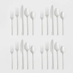 20pc Valona 18/10 Stainless Steel Flatware Set - Threshold Signature™ -Quality Furniture Store GUEST 4c3f9743 f23d 47ec bf0b eb70275ae225