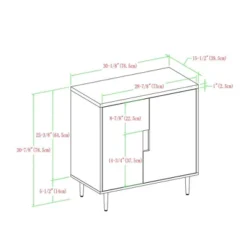 Modern Accent Cabinet With Color Pop Interior - Saracina Home -Quality Furniture Store GUEST 5086d616 ad3e 40ba bca2 a4861a7e7a12