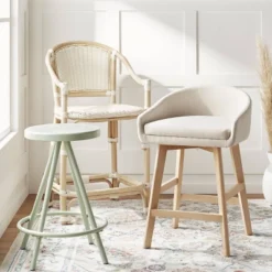 Parksley Rattan And Woven Counter Height Barstool White - Threshold™ 9 Parksley Rattan And Woven Counter Height Barstool White - Threshold™ -Quality Furniture Store GUEST 51f30ece 4c8b 4fcf 8461 e948b9e3ffda