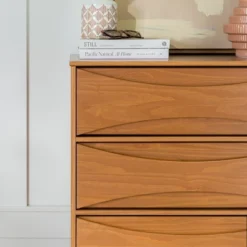 Mid-Century Modern Contoured 5 Drawer Chest Of Drawers - Saracina Home 26 Mid-Century Modern Contoured 5 Drawer Chest Of Drawers - Saracina Home -Quality Furniture Store GUEST 52450d7c 149b 4658 bbc3 0638d4783538