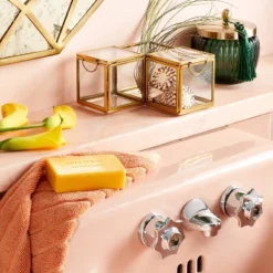 Metal Glass Decorative Box Gold - Opalhouse™ Designed With Jungalow™