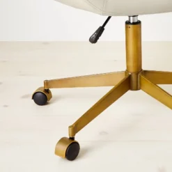 Mahonia Faux Leather Office Chair Cream/Aged Brass - Opalhouse™ Designed With Jungalow™ 12 Mahonia Faux Leather Office Chair Cream/Aged Brass - Opalhouse™ Designed With Jungalow™ -Quality Furniture Store GUEST 54b73936 5a21 4274 b154 b09db58cca94