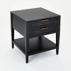 East Bluff 2 Drawers Woven Accent Table Black - Threshold™ Designed With Studio McGee 12 East Bluff 2 Drawers Woven Accent Table Black - Threshold™ Designed With Studio McGee -Quality Furniture Store GUEST 575de8be 7e88 4543 b84c fdce79d39cf3