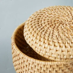 Woven Basket With Lid Natural - Hearth & Hand™ With Magnolia -Quality Furniture Store GUEST 5771aee5 3de9 4b2d 8eea 1b818536233b