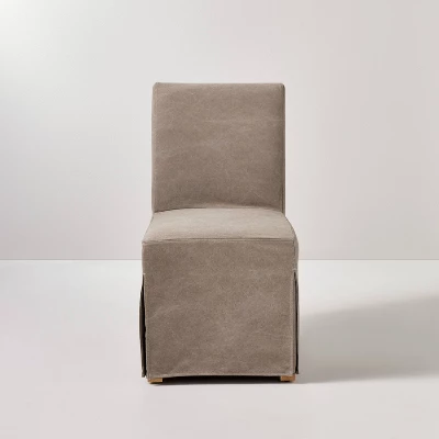 Canvas Slipcover Armless Dining Chair - Hearth & Hand™ With Magnolia 4 Canvas Slipcover Armless Dining Chair - Hearth & Hand™ With Magnolia - Image 2