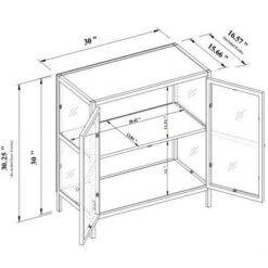 30" Crystal Cove Glass Cabinet Black - Threshold™ Designed With Studio McGee -Quality Furniture Store GUEST 5b71f51a 7630 42b5 9e09 477102ac59f6