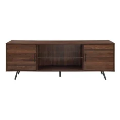 2 Door Mid-Century Modern Wood Storage TV Stand For TVs Up To 80" - Saracina Home -Quality Furniture Store GUEST 5c5500e9 ceea 4ccd 98a6 a8f014d1cbc5
