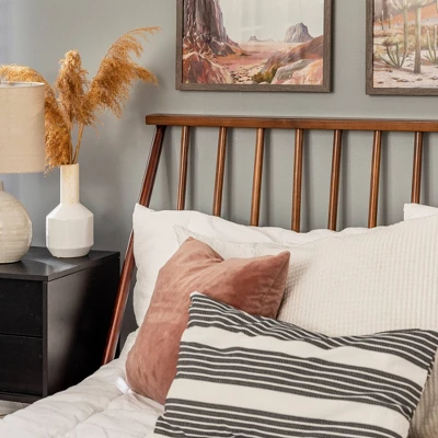 Boho Solid Wood Spindle Platform Bed - Saracina Home 12 Boho Solid Wood Spindle Platform Bed - Saracina Home - Image 10