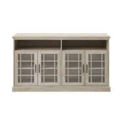 Transitional 4 Door Windowpane TV Stand For TVs Up To 65" - Saracina Home -Quality Furniture Store GUEST 5d64fa4a 7170 414b abad cc72d8ce7fd1