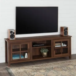 Tasi Glass Door Console TV Stand For TVs Up To 80" - Saracina Home 13 Tasi Glass Door Console TV Stand For TVs Up To 80" - Saracina Home -Quality Furniture Store GUEST 5df2eb10 a430 4013 a951 9057a4d84029