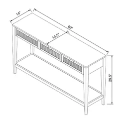 East Bluff Woven Drawer Console Table - Threshold™ Designed With Studio McGee -Quality Furniture Store GUEST 5fadeab1 5821 409f b35b 9dc3416e6dfc