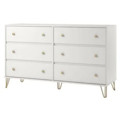 6 Drawer Finley Dresser White - Novogratz 14 6 Drawer Finley Dresser White - Novogratz -Quality Furniture Store GUEST 629ffc05 8802 4e61 b17b 2773c00a6b21
