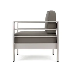 Cape Coral 5pc Aluminum And MGO Seating Set With Fire Table Khaki/Light Gray - Christopher Knight Home 21 Cape Coral 5pc Aluminum And MGO Seating Set With Fire Table Khaki/Light Gray - Christopher Knight Home -Quality Furniture Store GUEST 62a2b742 d5e6 44a8 8753 4394d71e5ae2