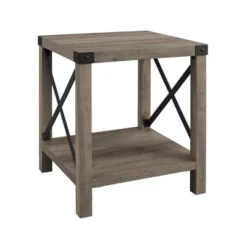 Sophie Rustic Industrial X Frame Side Table - Saracina Home -Quality Furniture Store GUEST 62a6dec9 fa5b 4702 9a54 9992d1cdb652